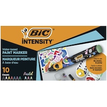 Bıc Intensity Akrilik Boya Kalemi 10'lu Set Cam Ahşap Taş Metal Kumaş Üzerine Yazan Marker