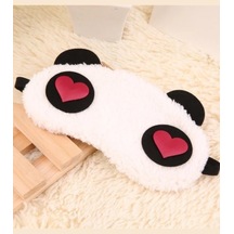 Yıkanabilir Uyku Maskesi Göz Bandı Peluş Panda Model Unisex