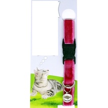 Kadife Dokulu Ayarlanabilir Çıngıraklı Kedi Tasması Diğer