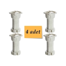 4 Adet 10-15cm Aralığında Ayarlı Gri Baza Ayağı Gri