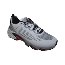 Lumberjack Erkek Siyah Gri Kalın Taban Memory Foam Akıllı Bağcıklı Sneaker Spor Ayakkabı 001