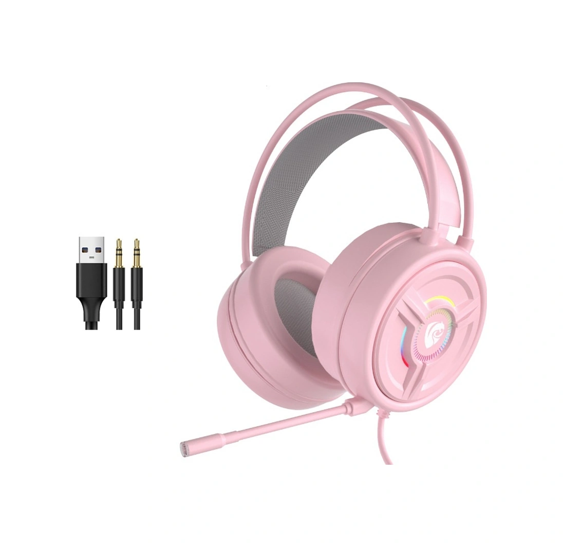 Sones Pantsan Psh-200 Mikrofonlu Kablolu Oyuncu Kulaklığı, Renk: 3,5 Mm Pembe