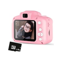 Mini 1080p Çocuklar Için Dijital Fotoğraf Makinesi-oyun,video,filtre-son Versiyon 8 Gb Sd Ka