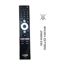Ses Komutsuz Strong Profilo Uyumlu Google Tv Netflıx - Youtube - Prıme Vıdeo - Dısney+ Tuşlu Lcd-led Tv Kumanda