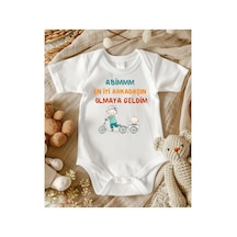 Lupi Abim En İyi Arkadaşın Olmaya Geldim Unisex Zıbın ekru
