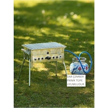 Birçelik 35x45 Krom, Tüplü Mangal Lav Taşları Dahil Diğer