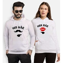 Tshirthane His Bae Her Bae Sevgili Kombinleri Kapüşonlu Kombini