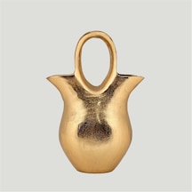 Vitale Gold Metal Çanta Vazo 10 21 30 Cm Renkli