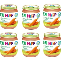 Hipp Kavanoz Maması Organik Havuç Püresi 125 Gr 6 Adet