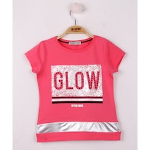 Toontoy Kids Toontoy Kız Çocuk Glow Baskılı Tişört Mint Yeşili