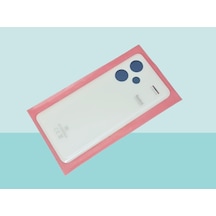 Tkgz - Xiaomi Redmi Note 13 Pro Plus Arka Kapak Batarya Kapağı - Beyaz Çok Renkli
