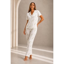 Norcia Sports Kadın Kısa Kol Rahat Kalıp Şık Çok Renkli Pijama Takımı Çok Renkli - 929323085 Çok Renkli - 929323085 Çok Renkli