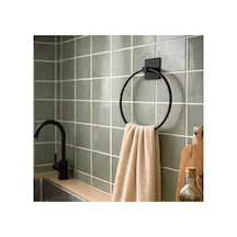 Delme Gerektirmeyen Yapışkanlı Yuvarlak Havluluk, Banyo Ve Mutfak İçin Aahşap