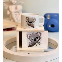 Sevimli Koala Tasarımlı Kutulu Kupa Acı Kahve
