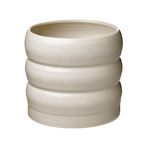 Hasselbukett Bej Seramik Saksı 19 Cm İç Ve Dış Mekan Kullanımı Bej 19 Cm Diğer