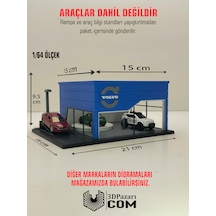3d Baskı 1/64 Ölçekli Volvo Showroom Tasarımlı Diorama Araç Sergileme Garajı