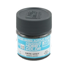 10 Ml. Dark Gray Dunkelgrau Aqueous Serisi Maket Boyası, Mr.hobby H513 Standart
