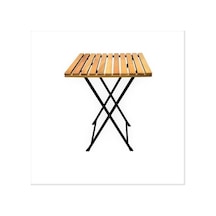 Tr Katlanır Metal Ayaklı Masa Bahçe Kamp Piknik Masası Bistro Masa 60x60x75 Diğer