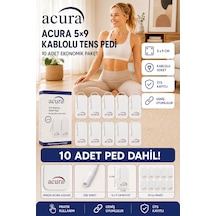 Acura 5x9 Kablolu Tens Pedi 10 Adet