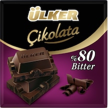 Ülker Bitter Kare Çikolata %80 Kakaolu 60 G X 6 Adet