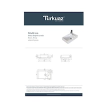 Etajerli Seramik 50x30 Cm Modern Tasarım İle Pratik Kullanım 508 Yeşil