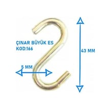 S Kanca Demiri Askı Kancası Mutfak Dolap Düzenleme Kancaları Ev Dekorasyon Kancası 10 Adet Büyük 100