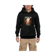 Zepplin Giyim Epica Unchain Utopia Siyah Çocuk Kapşonlu Sweatshirt