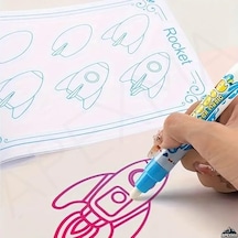 Vahşi Orman Hayvanları Temalı Sulu Sihirli Boyama Halısı - Özel Sulu Kalem Ile Water Painting Su Mat 0
