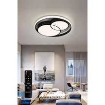 Arteluz Modern Çift Yuvarlak Plafonyer Kumandalı Led Tavan Avize Genel