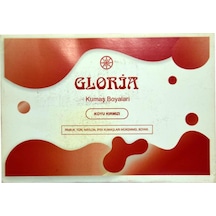 Gloria Koyu Kırmızı Pamuk Yün Naylon İpek Kumaş Boyası 10G Paket