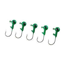 Jighead - Zoka - Kurşunlu Olta İğnesi - Xh-a 02 - Yeşil - 21 Gr - 5 Adet
