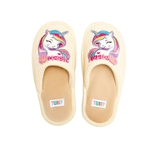 Twigy Unicorn Çocuk Ev Terliği Bej 30/35