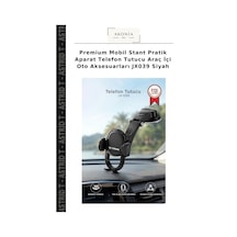 Premium Mobil Stant Pratik Aparat Telefon Tutucu Araç İçi Oto Aksesuarları Jx039 Siyah