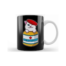 Adorable Cat Antidepressant Pets Fix Depression Kupa Bardak Porselen Karışık