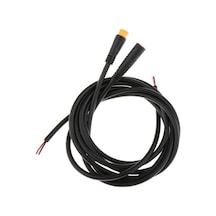 Suntek Elektrikli Bisiklet Uzatma Kablosu Tel 2pin 3-pimli Siyah