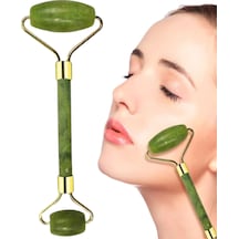 Mey İthalat Jade Roller Ve Gua Sha Taşı Yüz Bakım Masaj Seti Çok Renkli