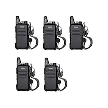 5 Telsiz+5 Kulaklık Pmr 446 Türkçe Konuşan El Telsizi