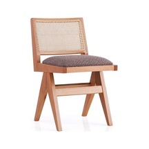 Lofoten Pergel Hazeranlı Hasırlı Ahşap Sandalye Natürel