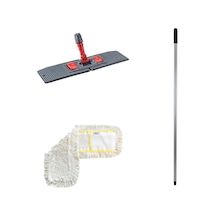 Cod-ex Katlanır Aparat + Metal Vidalı Sap + Nemli Mop 5 x 80 CM