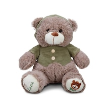 1014 Puffy Friends T Shirtlü Sevimli Peluş Ayı 43 Cm Kahverengi