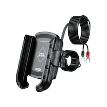 Nukrotech Mr Plus Usb-c Şarjlı Klipsli Motosiklet Telefon Tutucu