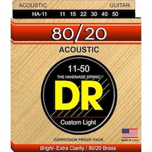 Dr Ha-11 Hi-beam 80/20 Akustik Gitar Teli Custom Light 11-50