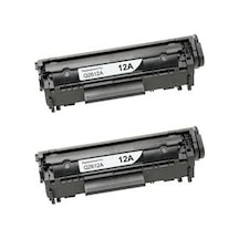 HP 12A (Q2612A) Siyah Uyumlu Lazer Toner 4000 sf. 2 ADET