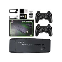 M8 Plus Mini Hdmı 4k 2.4g 64gb Kablosuz Gb/gba/gbc Çift Kollu Tv Oyun Konsolu U-lite