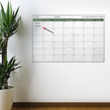 Manyetik Yapışkanlı Bir Aylık Program Planlayıcı Takvim 85x56 Cm Bx40 124-Pembe