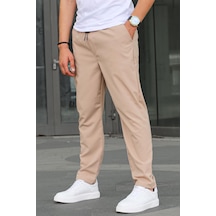 Madmext Kumaş Paraşüt Bej Basic Erkek Pantolon 6513 Bej