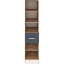 Hyperion Dolap 4 Raflı Tek Çekmeceli 44x44x195 Çam-antrasit Atlas Çam