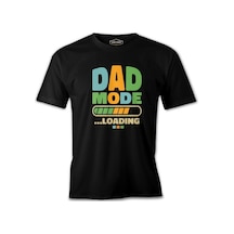 Dad Mode Loading Siyah Erkek Tshirt 001