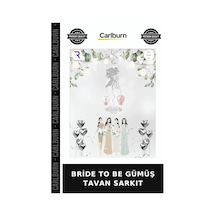 Premium Bride To Be Gümüş Tavan Sarkıt Oda Tören Etkinlik