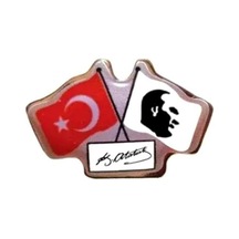 Vatan Rozet İkili Bayraklı Atalı İmza Vt627 (30 Lu)